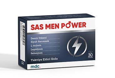 SAS MEN POWER TAKVIYE EDICI GIDA TABLET 30 tablet İlaç Görseli