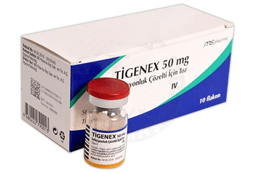 TIGENEX 50 MG INFUZYONLUK COZELTI ICIN TOZ  (10 FLAKON) İlaç Görseli