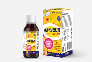 VITAVOLIN APETIT MULTIVITAMIN VE MULTIMINERAL ICEREN SIVI TAKVIYE EDICI GIDA 150 ml şişe İlaç Görseli