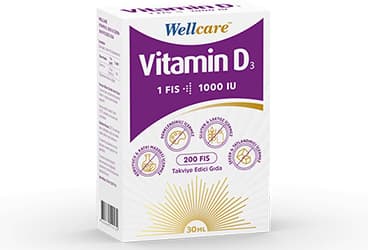 WELLCARE VITAMIN D3 SPREY TAKVIYE EDICI GIDA 1000 IU 30 ml şişe İlaç Görseli