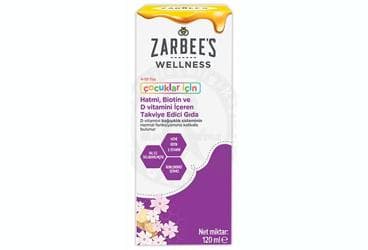 ZARBEE'S WELLNESS HATMI, BIOTIN VE D VITAMINI ICEREN TAKVIYE EDICI GIDA 120 ml şişe İlaç Görseli