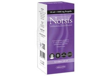 NOTSIS PROPOLIS ICEREN TAKVIYE EDICI GIDA 1000 mg 10 ml şişe İlaç Görseli