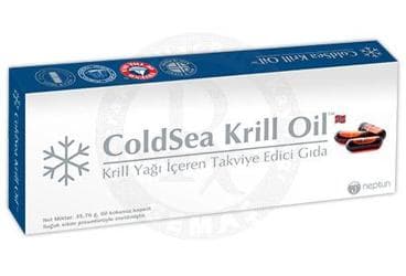 COLDSEA KRILL OIL KAPSUL 60 kapsül İlaç Görseli