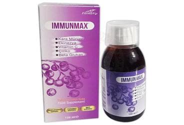 IMMUNMAX KARA MURVER VE EKINEZYA ICEREN SIVI TAKVIYE EDICI GIDA 150 ml şişe İlaç Görseli