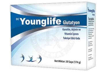 DC YOUNGLIFE GLUTATYON KARNITIN, ARJININ VE VITAMIN ICEREN TAKVIYE EDICI GIDA 30 saşe İlaç Görseli