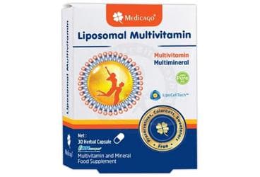 MEDICAGO LIPOZOMAL MULTIVITAMIN VE MULTIMINERAL ICEREN TAKVIYE EDICI GIDA KAPSUL 30 kapsül İlaç Görseli