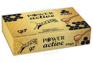 POWER ACTIVE EXTRA VITAMIN E, C ICEREN BALLI, GINSENGLI, ZENCEFILLI TAKVIYE EDICI GIDA 12 saşe İlaç Görseli