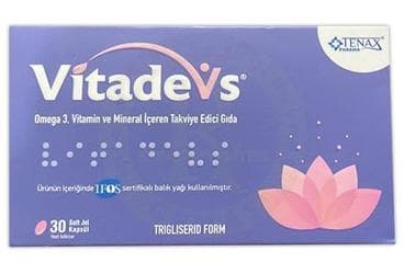 VITADEVS TAKVIYE EDICI GIDA KAPSUL 30 kapsül İlaç Görseli
