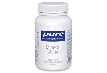 PURE ENCAPSULATIONS MINERAL 650A MULTIMINERAL ICEREN TAKVIYE EDICI GIDA 90 kapsül İlaç Görseli
