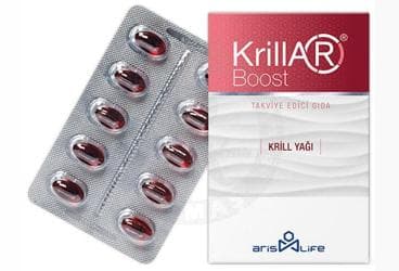 KRILLAR BOOST TAKVIYE EDICI GIDA 30 kapsül İlaç Görseli