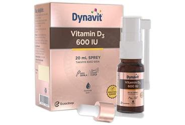 DYNAVIT VITAMIN D3 ICEREN TAKVIYE EDICI GIDA 600 IU 20 ml şişe İlaç Görseli