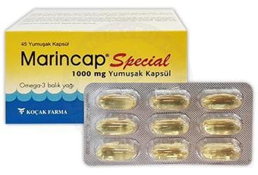 MARINCAP SPECIAL JELATIN KAPSUL 720 mg 45 kapsül İlaç Görseli